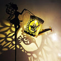 Solar Watering Can Lights, Outdoor Garden Decor,LED Waterproof String Light,Metal Vintage Fairy Tale Lamps Outside,Solar Lantern with Shepherd Hook for Lawn Yard Path (Hummingbird)