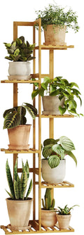 Bamworld Bamboo Plant Stand Indoor 6 Tiered Plant Shelf Outdoor Corner Plant Rack for Multiple Plants Flower Stand Plant Holder for Living Room Bedroom Balcony Patio Garden 48 Inch Natural