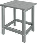 Outdoor Side Tables Adirondack, HDPE Small Table for Patio,Outside End Table for Porch, Deck, Pool, Weather Resistant/Easy Maintenance