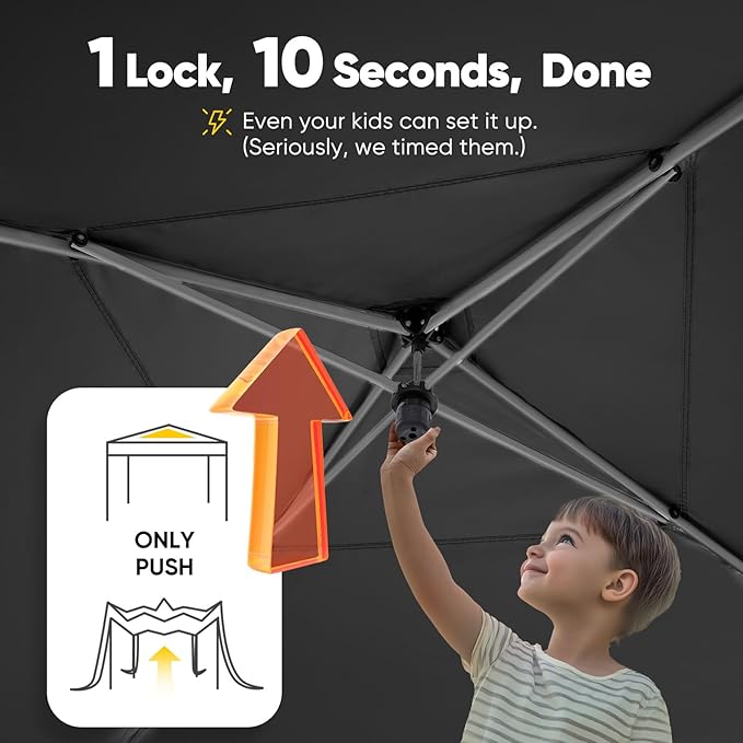 Quictent Privacy 10x10 Pop up Canopy Tent with Sidewalls and Roll-up Ventilated Windows, One Person Easy Setup, Outdoor Commercial Gazebo Shelter Enclosed Waterproof, Bonus 4 Sandbags