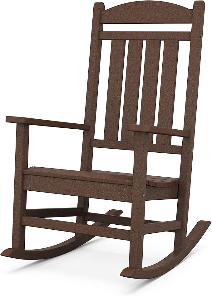 POLYWOOD Presidential Rocking Chair in Mahogany