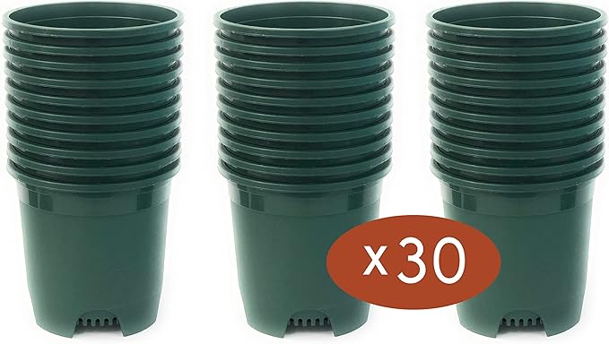 Wholesale 30-Pack Nursery Pot 3 Gallon Plastic Planters in Bulk for Outdoor Indoor Plants with Drainage Holes