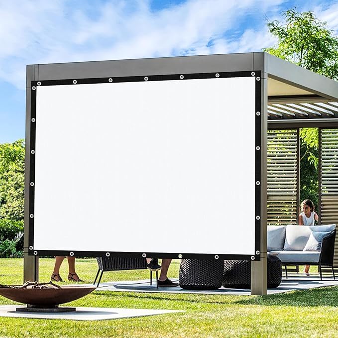 Artpuch Outdoor Pergola Shade Cover 13' X 13' Sun Shade Cloth with Grommets, 90% UV Protection Canopy Patio Privacy Screen (Customized Available) GN107, White