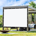Artpuch Outdoor Pergola Shade Cover 4' X 13' Sun Shade Cloth with Grommets, 90% UV Protection Canopy Patio Privacy Screen (Customized Available) GN107, White