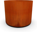 Plantercraft Corten Steel Planters | Large Round Planters for Outdoor Plants - 30 x 24 Inch Extra Large Outdoor Planter for Modern Patio & Garden Statement Piece