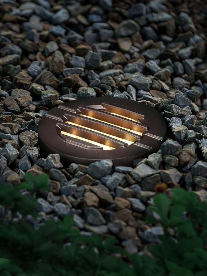 LEONLITE Dia. 4 Inch Well Lights Landscape LED In Ground, Grated Top, 3000K Warm White, 12-24V AC/DC CRI90 Low Voltage Garden Landscaping, Oil Rubbed Bronze Aluminum Housing, Pack of 6