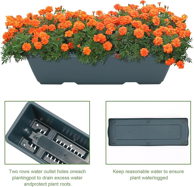 5 Tier Vertical Raised Garden Bed Planter Box, Vertical Raised Bed with Drainage Holes for Indoor Outdoor Herbs Flowers Vegetables Plants,Green