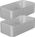 2 Pack Tall 8x3FT Corrugated Galvanized Steel Raised Garden Bed Outdoor, Metal Above Ground Garden Bed for Vegetables and Flowers, Raised Beds for Gardening