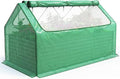 Quictent Raised Garden Bed Galvanized Raised Beds for Gardening Vegetables with Cover 8x4x2 ft Metal Planter Box Outdoor Use, Green