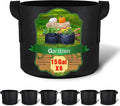 Gardzen 6-Pack 15 Gallon Grow Bags, Aeration Fabric Pots with Handles, Heavy Duty Cloth Pots for Plants