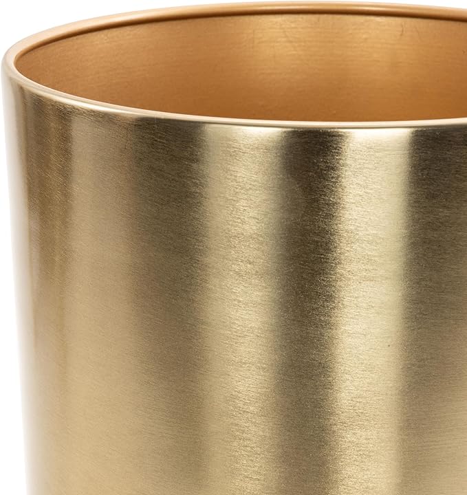 CosmoLiving by Cosmopolitan Metal Indoor Outdoor Planter Dome Large Planter Pot with Removable Stand, Set of 2 Planters 19", 22"H, Gold