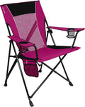 Kijaro Dual Lock Portable Camping Chairs - Enjoy the Outdoors with a Versatile Folding Chair for Sports, Lawn - Dual Lock Feature Locks Position – Hanami Pink