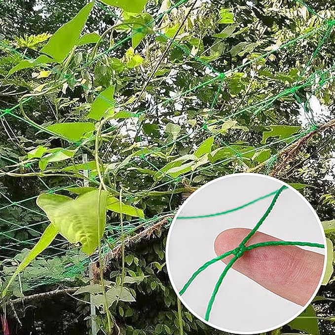 Trellis Netting for Climbing Plants - 2 Pack 7 x 10Ft Heavy Duty Garden Trellis Netting for Cucumber, Vine, Fruits & Vegetables Tomato Plants Trellis Net, Climbing Vining Plants