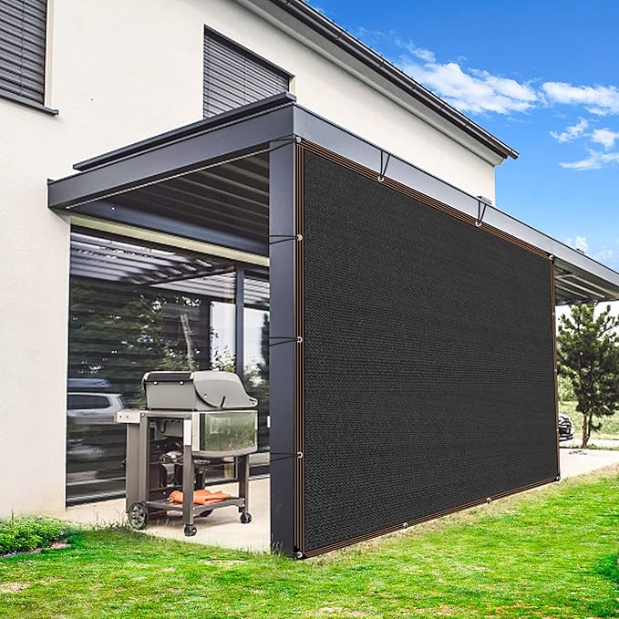 QLOFEI Shade Cloth for Patio, 80-90% Sunblock Sails for Garden Pergola Outdoor, Sun Shade Cloth with Grommets for Kennel Chicken Coop Lawn Easier to Hang Neting Cover, 24x30 FT