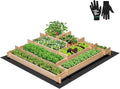 VIVOSUN 5-Tier Wooden Raised Garden Bed, 42 x 42 x 14 Inches, Outdoor Wood Planter Box with Gloves and Liner for Garden, Patio, Balcony, Backyard and Outdoors