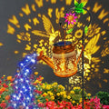 Solar Lanterns Outdoor Waterproof, Hummingbird Watering Can Garden Decor, Hanging Solar Path Lights Yard Art, Outside Patio Decoration Gardening Christmas Gift for Mom Grandma Women with Shepherd Hook