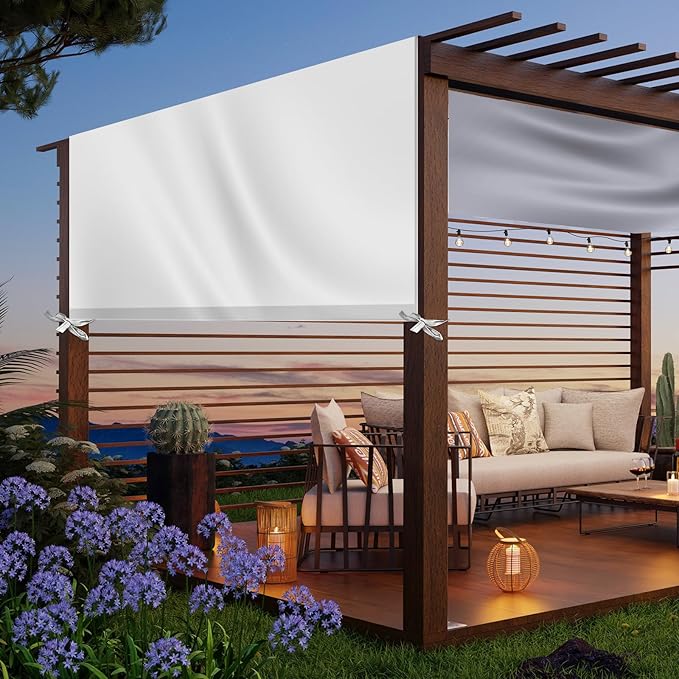 Universal Pergola Replacement Canopy Outdoor Canopy Shade Cover Waterproof Shade Top Cover for Outdoor Patio Porch Backyard(12 x 10 ft,Beige)