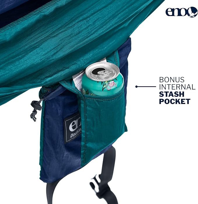 ENO, Eagles Nest Outfitters DoubleNest Lightweight Camping Hammock, 1 to 2 Person, Special Edition Colors, ATC