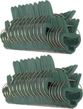 Plant Clips 40 Piece Green Gentle Gardening Plant & Flower Lever Loop Gripper Clips, Tool for Supporting or Straightening Plant Stems, Stalks, and Vines, Garden Clips, by RamPro