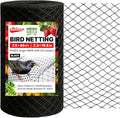 Heavy Duty Bird Netting for Garden Protection & Fruit Trees, 7.5x65 Ft with 10 Stakes – Black Anti-Bird Net for Poultry, Deer, & Squirrel Protection, Durable Nylon Mesh for Garden and Yard Use