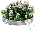 Fire Ring Pit Round Galvanized Fire Ring for Outside Fire Pit Garden Bed Kit，Height 12 Inch, 2x2x1ft Round Galvanized Steel Fire Pit