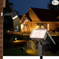 Large Panel Solar Spot Lights Outdoor 4 Pack, [58 LED/3500K/3 Modes] Solar Flood Lights Waterproof IP67, Auto On/Off, 2-in-1 Wall Light Outdoor Light for Tree Yard Garden Pathway