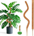 2 Pack 39 Inch Moss Pole Monstera Plant Support, Coir Moss Poles for Climbing Indoor Plants, Bendable Plant Stake Trellis for Potted Plant, Pothos, Philodendron