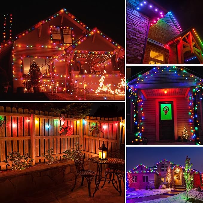 Meconard 24Pack S14 Colored LED String Light Bulbs,1Watt Plastic Shatterproof Waterproof Outdoor Indoor Replacement Bulbs for Home Decor, E26 Medium Base, Multi-Color: Red/Green/Blue/Orange