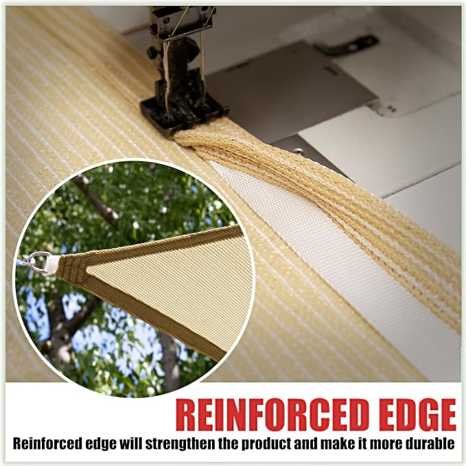 ColourTree TAPR1616 Custom Size 10' x 12' Turquoise Sun Shade Sail Canopy UV Block UPF50 Rectangle - Commercial Standard Heavy Duty - 190 GSM - 3 Years Warranty