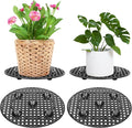 moonoom 4 Pieces Potted Plant Stand Holder, Large Planter Holder,Heavy Duty Indoor Outdoor Garden Patio Flower Pot Stands 12 Inch