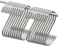 Myfolrena 20 Pack S Hooks for Hanging, 3.4 Inch Metal S Shaped Hook Heavy Duty Hanging Hooks for Pots, Pans, Plants, Bags, Cups, Clothes (Silver)