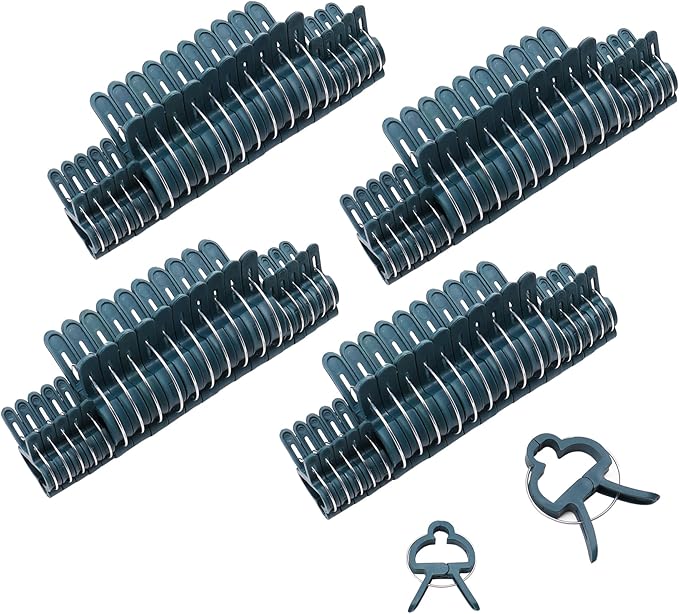 Sago Brothers 80 PCS Plant Clips Garden Clips for Tomato Cage, Tomatoes Clips Plant Support Clips for Bamboo Stakes, Climbing Plants, Vines, Gentle Plant & Flower Trellis Clips for Plant Stalks, Stems