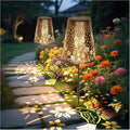 Solar Pathway Lights Outdoor, LED Bright Metal Retro Waterproof, Outside Decorative Hummingbird Lanterns Solar Powered for Path Lawn Patio Yard Walkway (Hummingbird 2P)