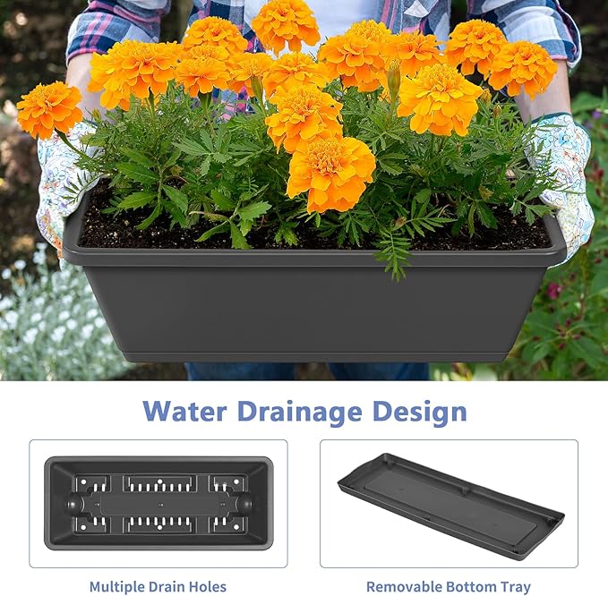 Raised Garden Beds with 6 Garden Planter Boxes Indoor Outdoor Vertical Raised Bed for Gardening Standing Planter Box with Legs, 3 Tier Elevated Herbs Flowers Garden Planter for Patio, Balcony, Gray