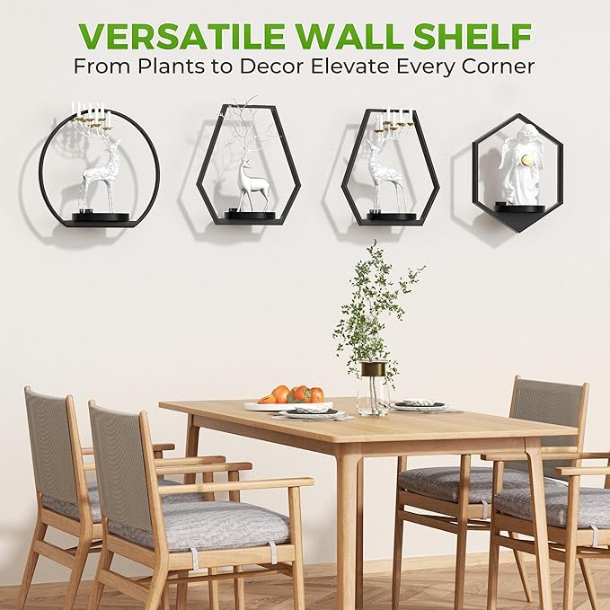 Wall Planters for Indoor Plants, Plant Frames Wall Decor Living Room Plant Stand Hanging Wall Plants Holder to Hold Large Pots Wall Plant Hanger Window Plant Shelves for Outdoor Entryway