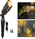 Gardenreet Landscape Spotlights Low Voltage - Brass Outdoor Uplight LED 12V, Wired Spot Lights IP65 Waterproof, Antique Bronze for Exterior Garden Yard Tree House Without MR16 Bulb