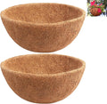 Y&M 2pcs 20“ Round Coconut Fiber Liner, 20'' Coco Liner Pre-Formed Replacement for Wall Hanging Planter Basket