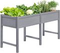 TT Nature HDPE Raised Garden Bed with Legs, Outdoor Elevated Planter Box for Vegetables, Herbs & Flowers, Weather-Resistant Raised Garden Beds for Patio, Balcony & Backyard Gardening