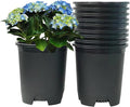 5 Gallon 10-Pack Nursery Pot Black Plastic Planters with Drainage for Outdoor Indoor Large Plants Trees