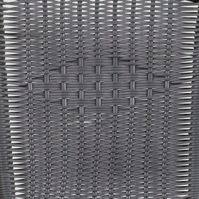 Flash Furniture Lila Modern Rattan Indoor/Outdoor Stackable Dining Chairs, Stacking Rattan Bistro Chairs for Patio or Restaurant, Set of 4, Gray