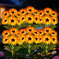Solar Sunflower Lights 6 Pack with 36 Sunflower Solar Lights Outdoor Garden Decor Birthday Gift for Mom Women Grandma,Waterproof Solar Flower Garden Stake Lights for Yard Landscape Patio Lawn Pathway