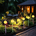 Solar Lights Outdoor, Baseball Theme LED Stake Light for Garden Yard Pathway Patio Walkway Landscape Decoration