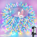 Connectable 200 LED Easter Lights Indoor Outdoor with Timer, 66FT 13 Modes Easter Pastel Lights Multicolor Lights, Waterproof Twinkle Fairy Lights Plug in Clear Wire for Christmas Bedroom Easter Decor
