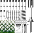 Wire Trellis for Climbing Plants Outdoor, 12 pcs Wall Wire Trellis Kit, T316 Stainless Steel Wall Trellis Kit Espalier Cable Trellis System (Hubs Only, Without Cable)