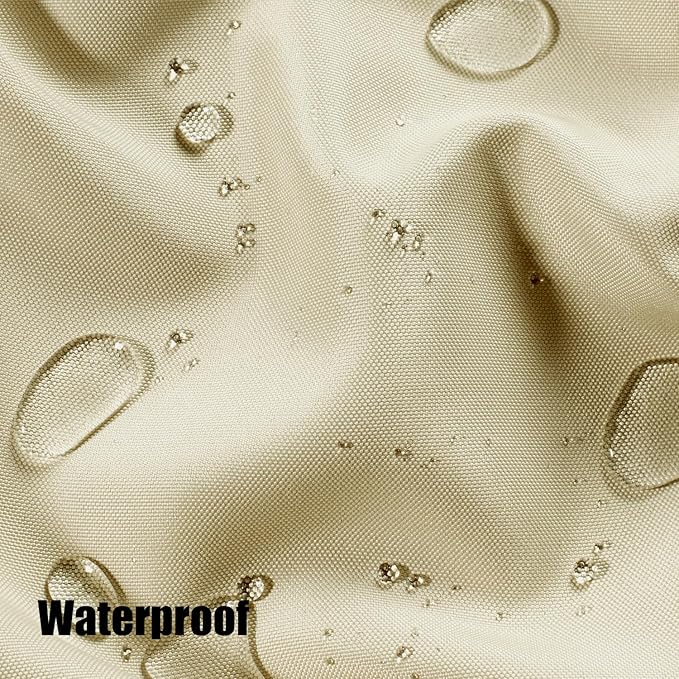 BONZER Outdoor Curtains for Patio Waterproof Thick Privacy Wide Grommet Light Filtering Outside Curtains for Porch Pergola Gazebo Deck, 1 Panel, 110W x 120L inch, Cream