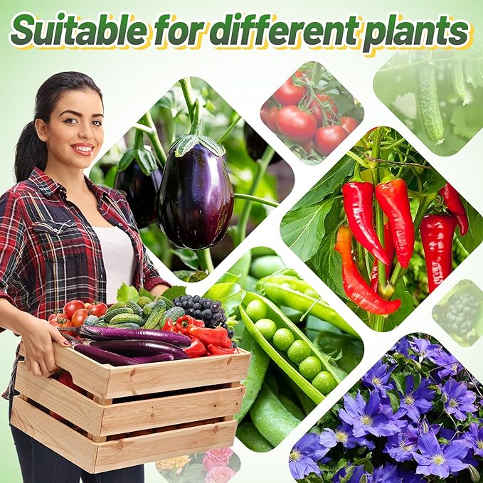 ANPHSIN 3 Sets Tomato Cages with 7 gal Grow Bags - 47'' Stable Plant Garden Planters, Flexible Vegetable Trellis for Balcony Deck Yard Tomatoes Peppers Eggplants Flowers