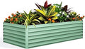 Garvee 6x3x2ft Galvanized Raised Garden Bed Outdoor,Rust-Resistant Raised Garden Beds for Gardening, Easy Assembly Outdoor Garden Box & Planters,Green