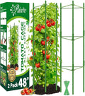 Riare 2 Pack 4 FT Tomato Cages for Garden- 48inches Heavy Duty Garden Stakes, Adjustable Tall Tomato Plant Support Tomato Trellis Cage for Pots, Raised Garden Bed, Climbing Vegetables Plants Flowers