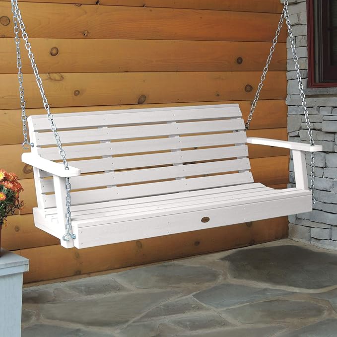 highwood Weatherly Porch Swing, 4 Feet, White