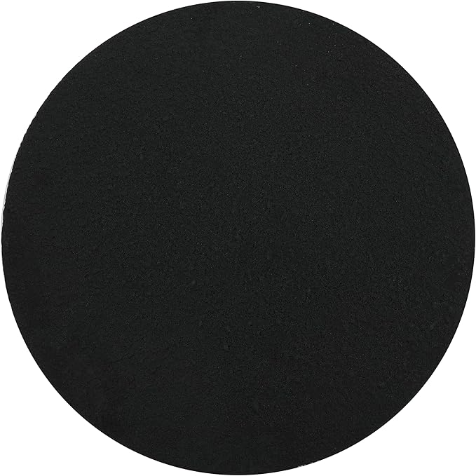 JONATHAN Y TBL1109A Brady 16.25" Minimalist Modern Drum Indoor/Outdoor Accent Table Contemporary, Mid-Century, Art Deco, Bohemian, Patio, Garden, Bathroom, Living Room Black Frosted